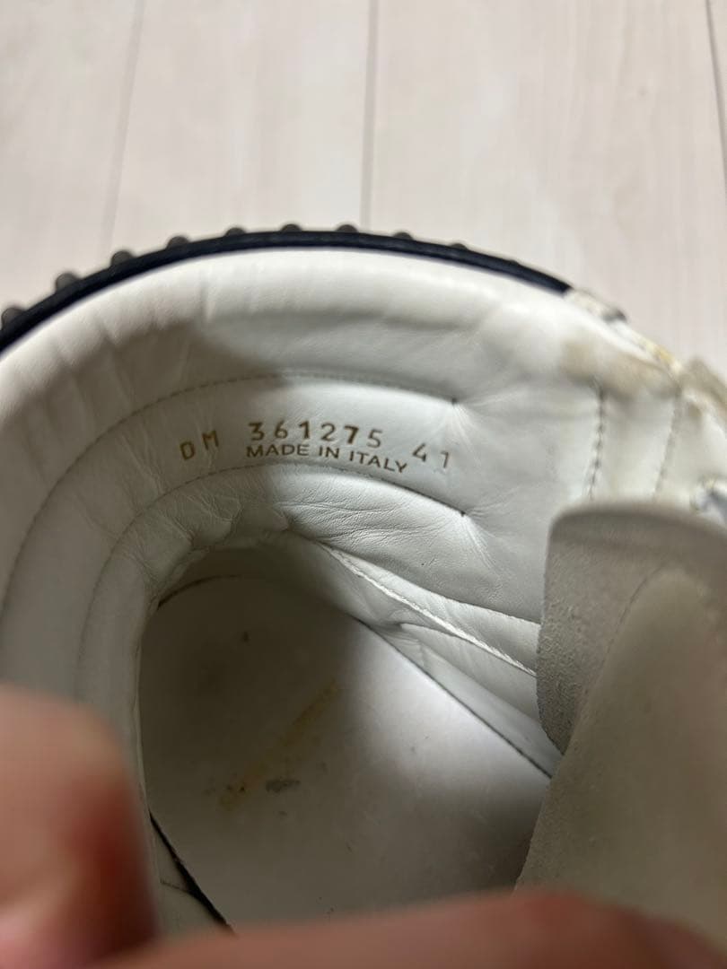 SAINT LAURENT スタッズ ホワイトスニーカー（41）