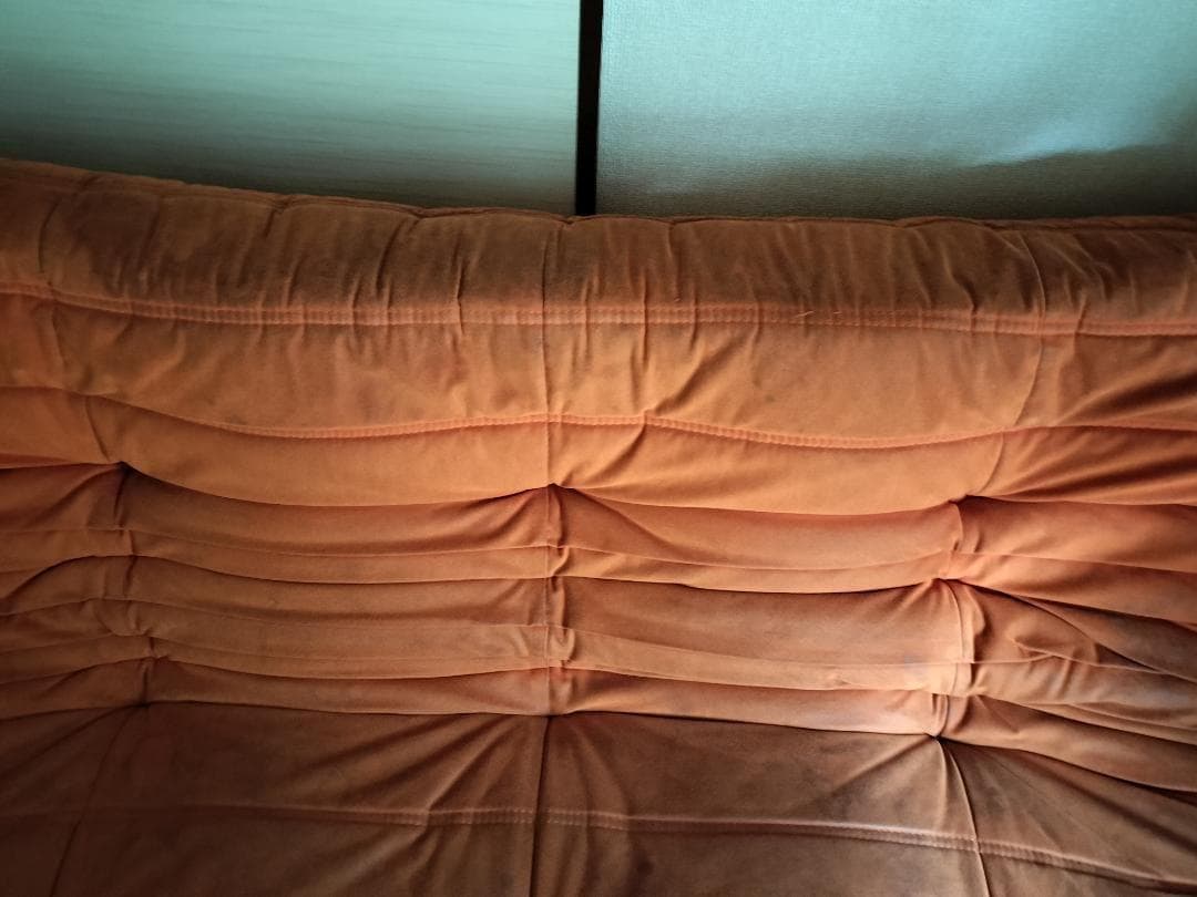 中古ligne roset Togo リーンロゼトーゴRl-691 3Pオレンジ