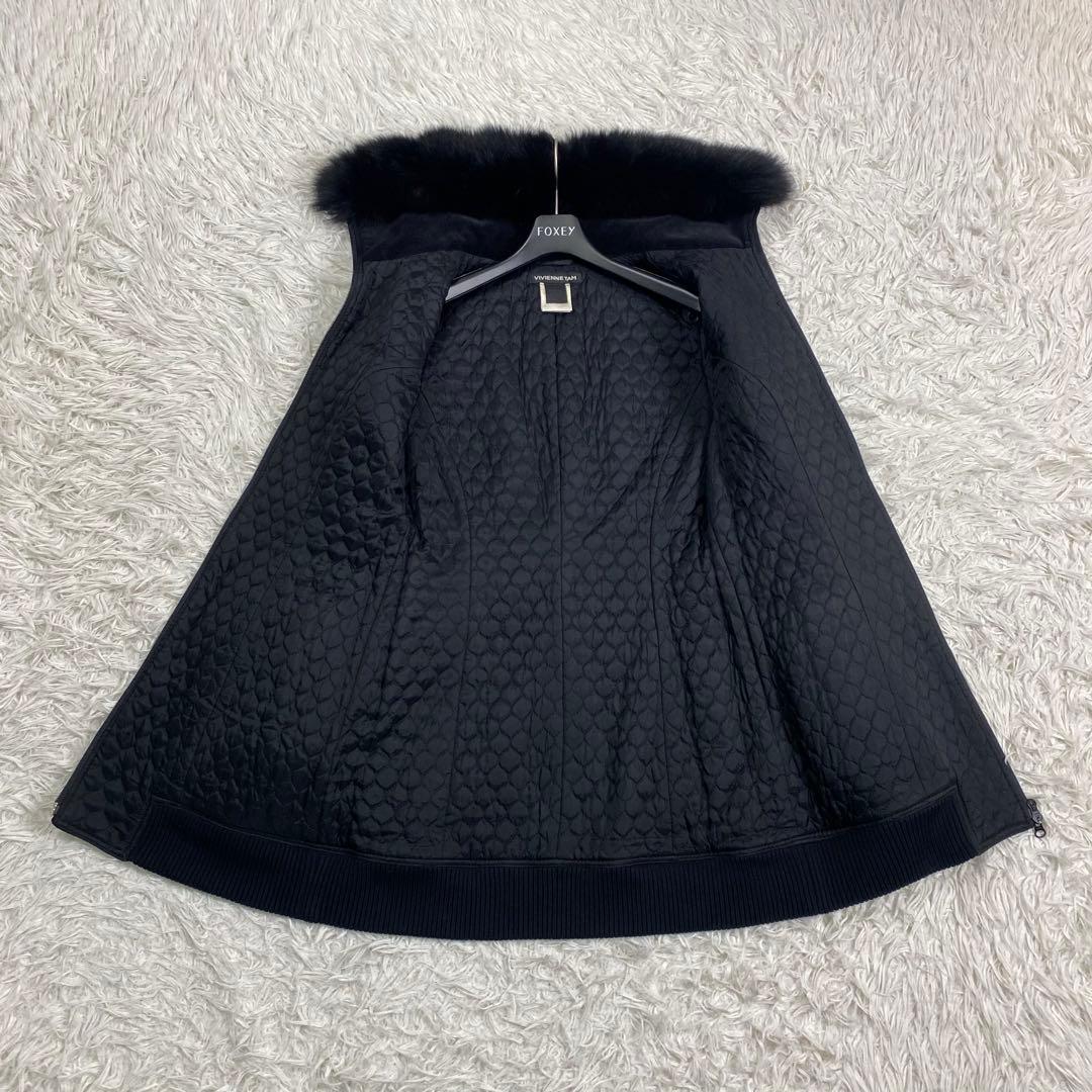 希少✨VIVIENNE TAM フォックスファーコート 刺繍 ジャケット2way