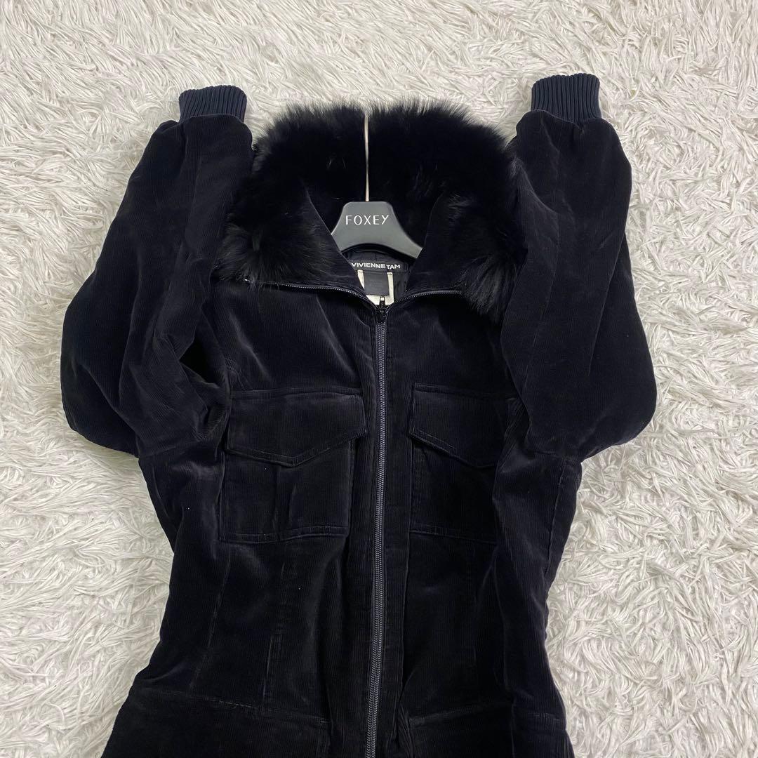 希少✨VIVIENNE TAM フォックスファーコート 刺繍 ジャケット2way