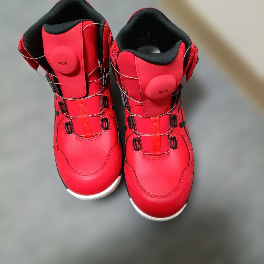 ASICS　アシックス　BOA 赤 ハイカット安全靴