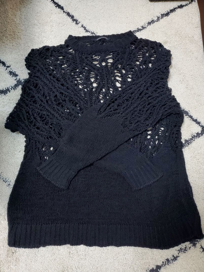 トップス LAD MUSICIAN LACE KNIT CREW NECK