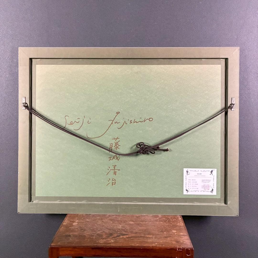 美品 藤城清治「こびとの楽園」レフグラフ 直筆サイン保証書有 影絵作家 メルヘン