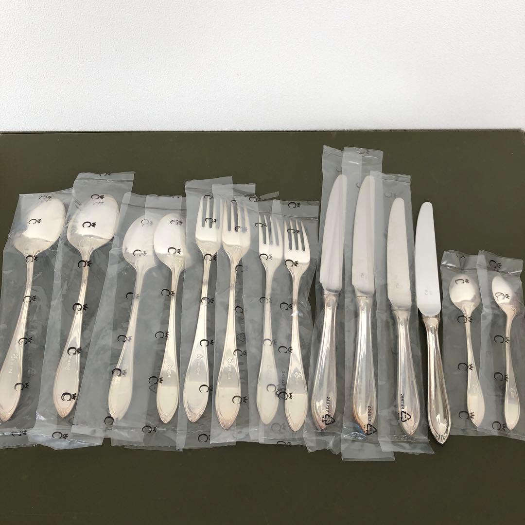 未使用　Versailles カトラリー 14本　シルバープレート　C/王冠刻印