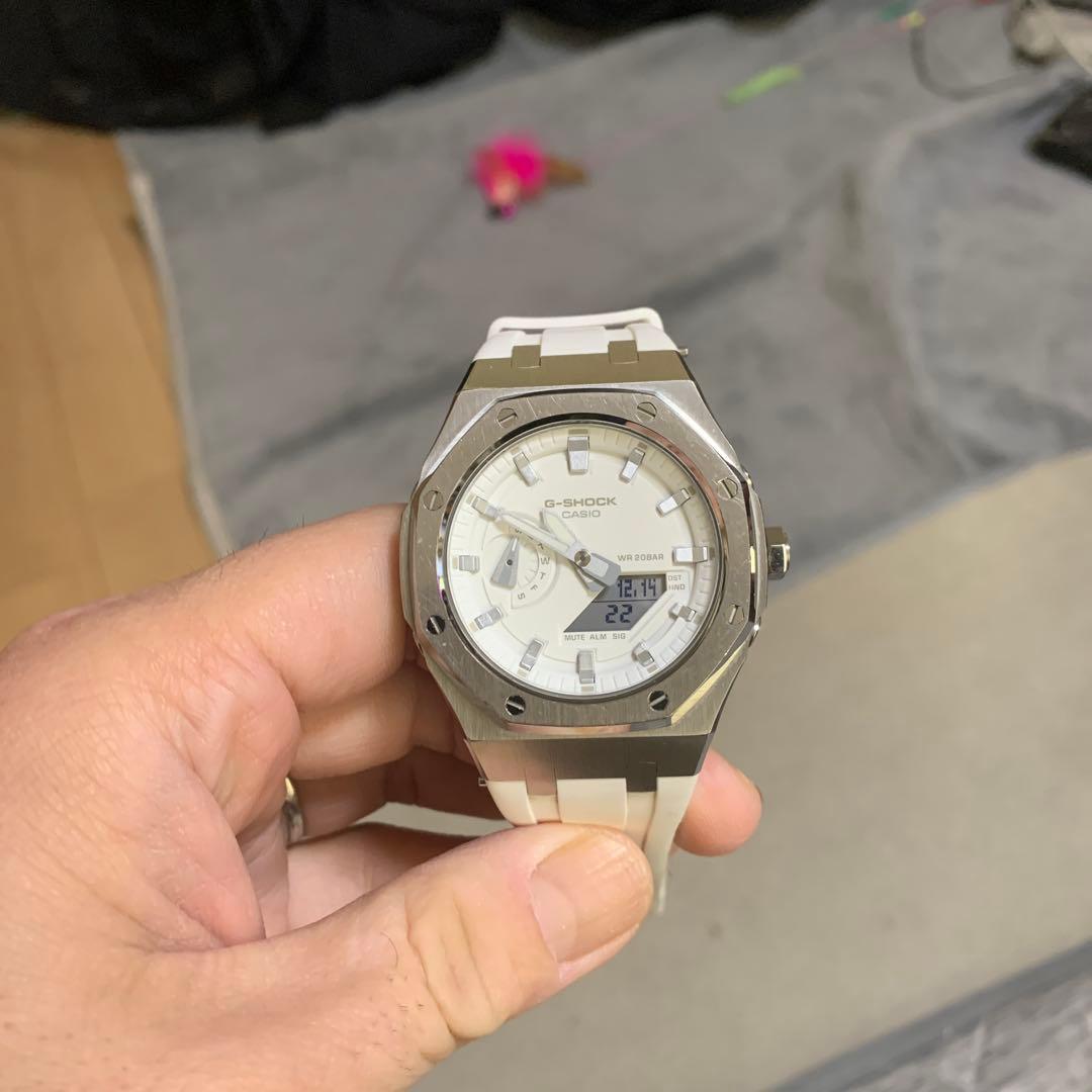 G-SHOCK デジタル腕時計 ホワイト　カシオーク