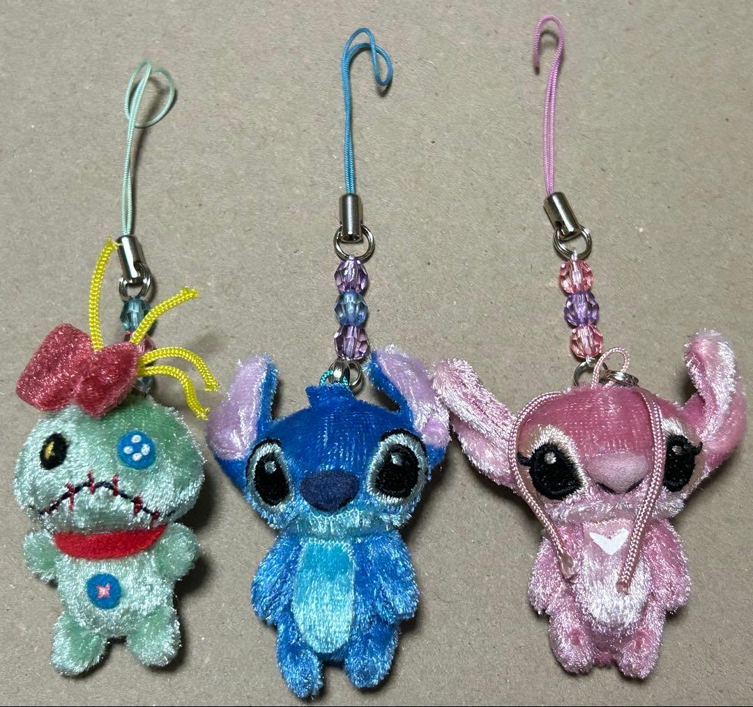 スティッチ エンジェル スクランプ ビーズストラップ ディズニーリゾート　限定