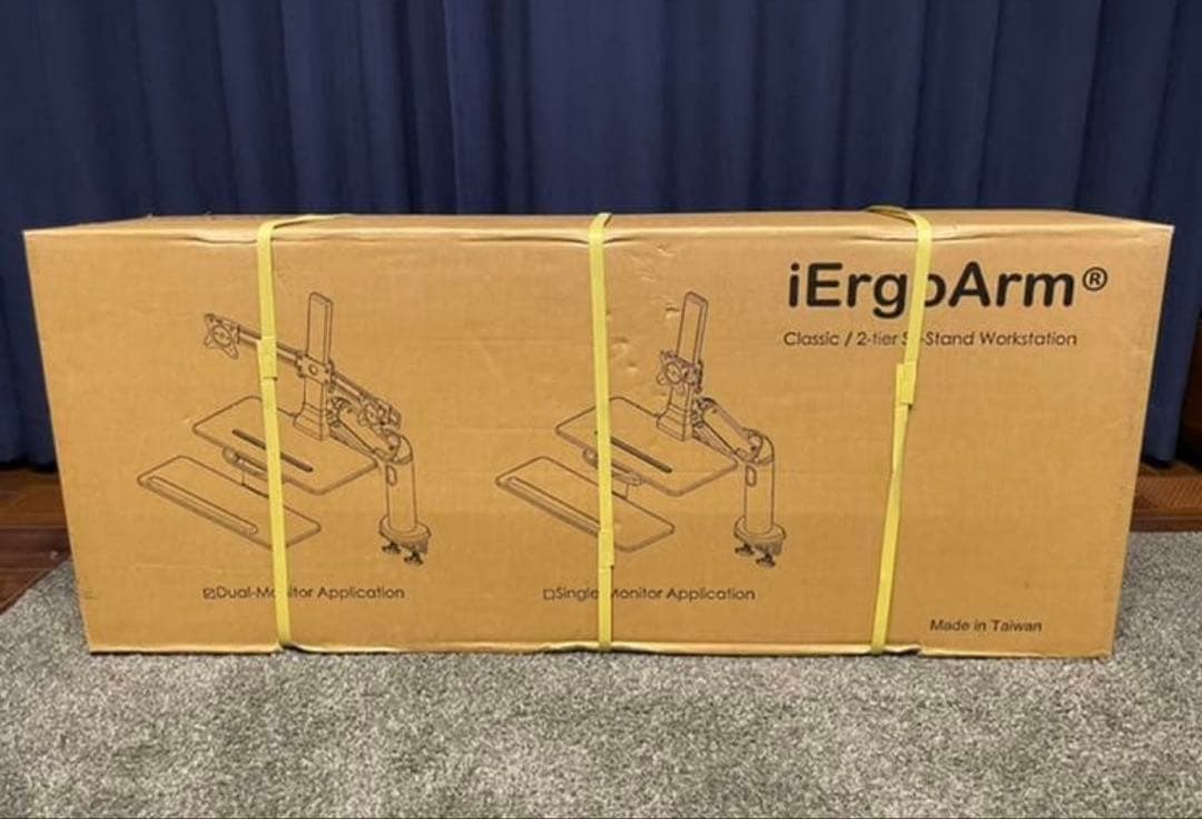 未使用品iErgoArm デュアルモニターアーム sit-stand