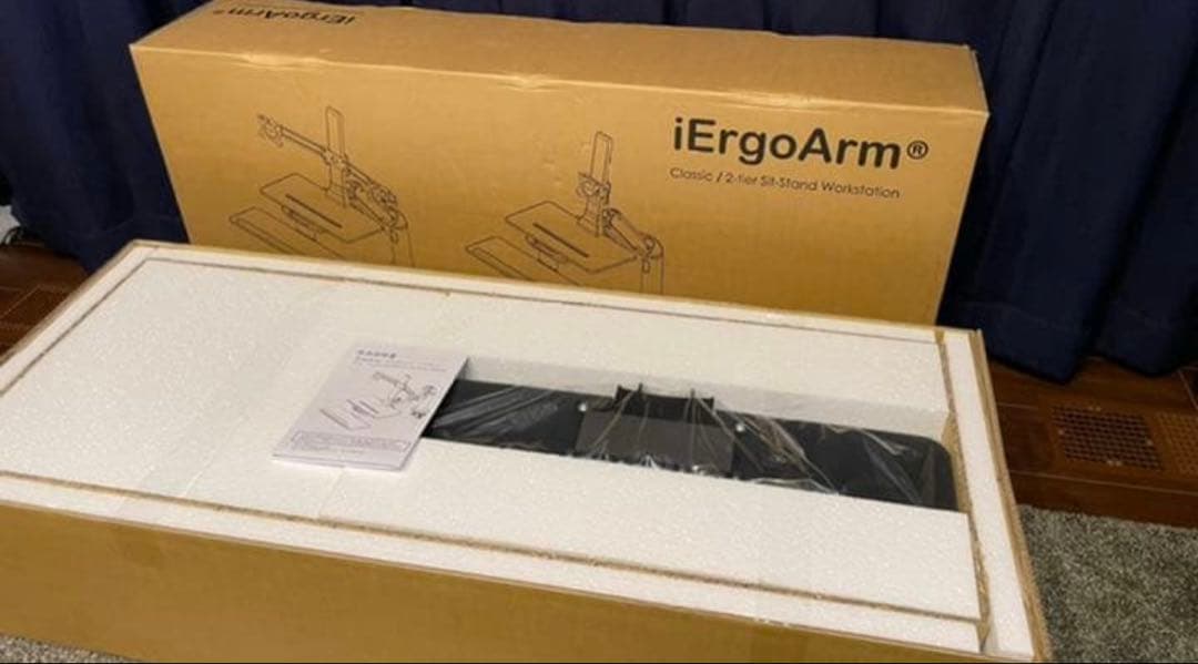 未使用品iErgoArm デュアルモニターアーム sit-stand