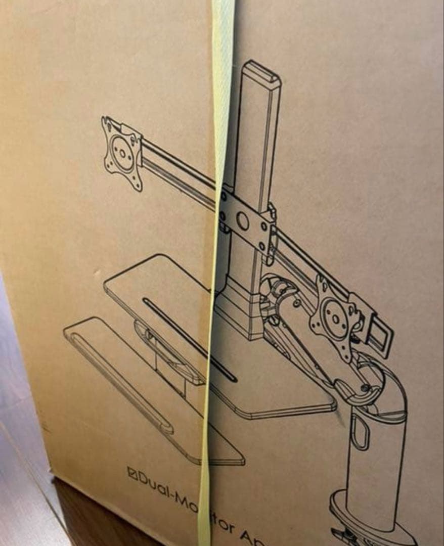未使用品iErgoArm デュアルモニターアーム sit-stand