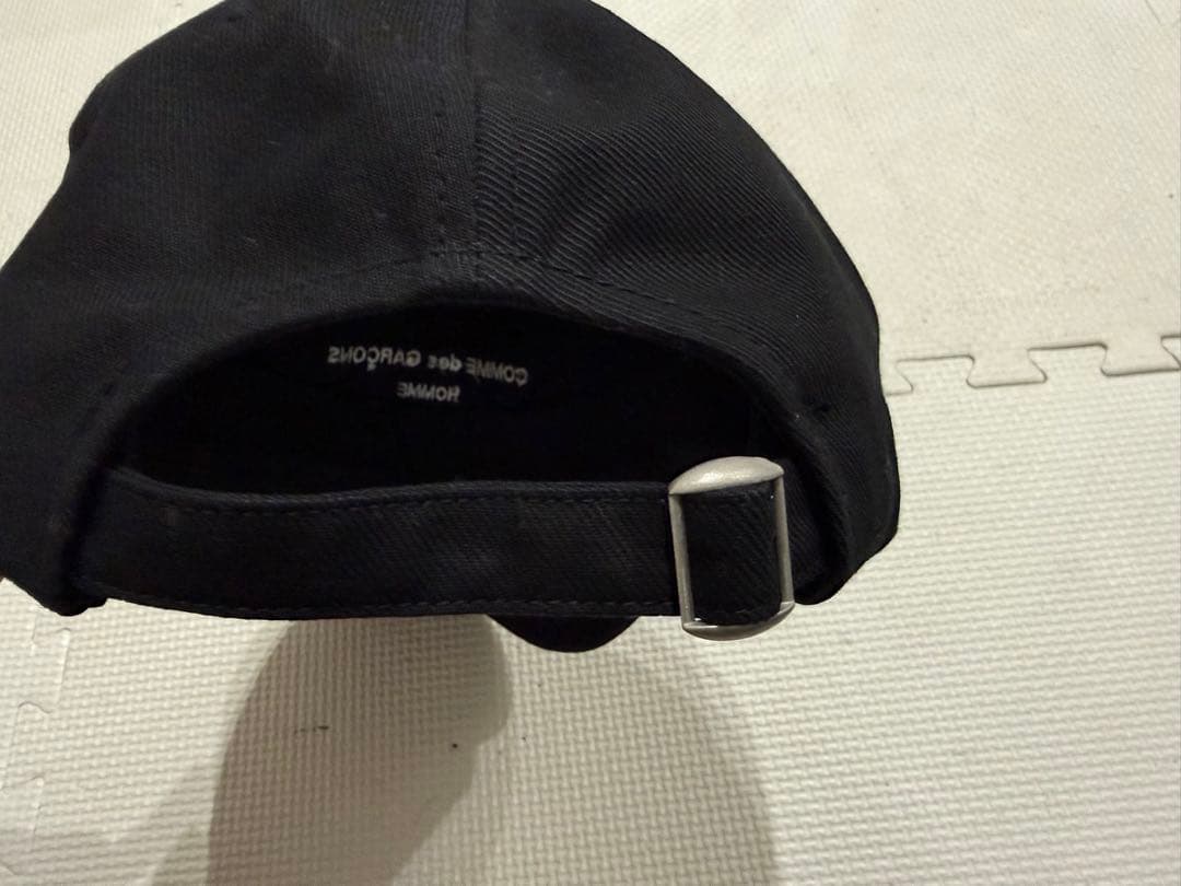 COMME des GARCONS HOMME LOGO CAP ブラック