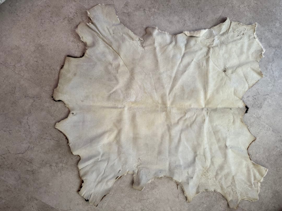 ハラコ 牛革ラグ(カーペット) 110cm×73cm