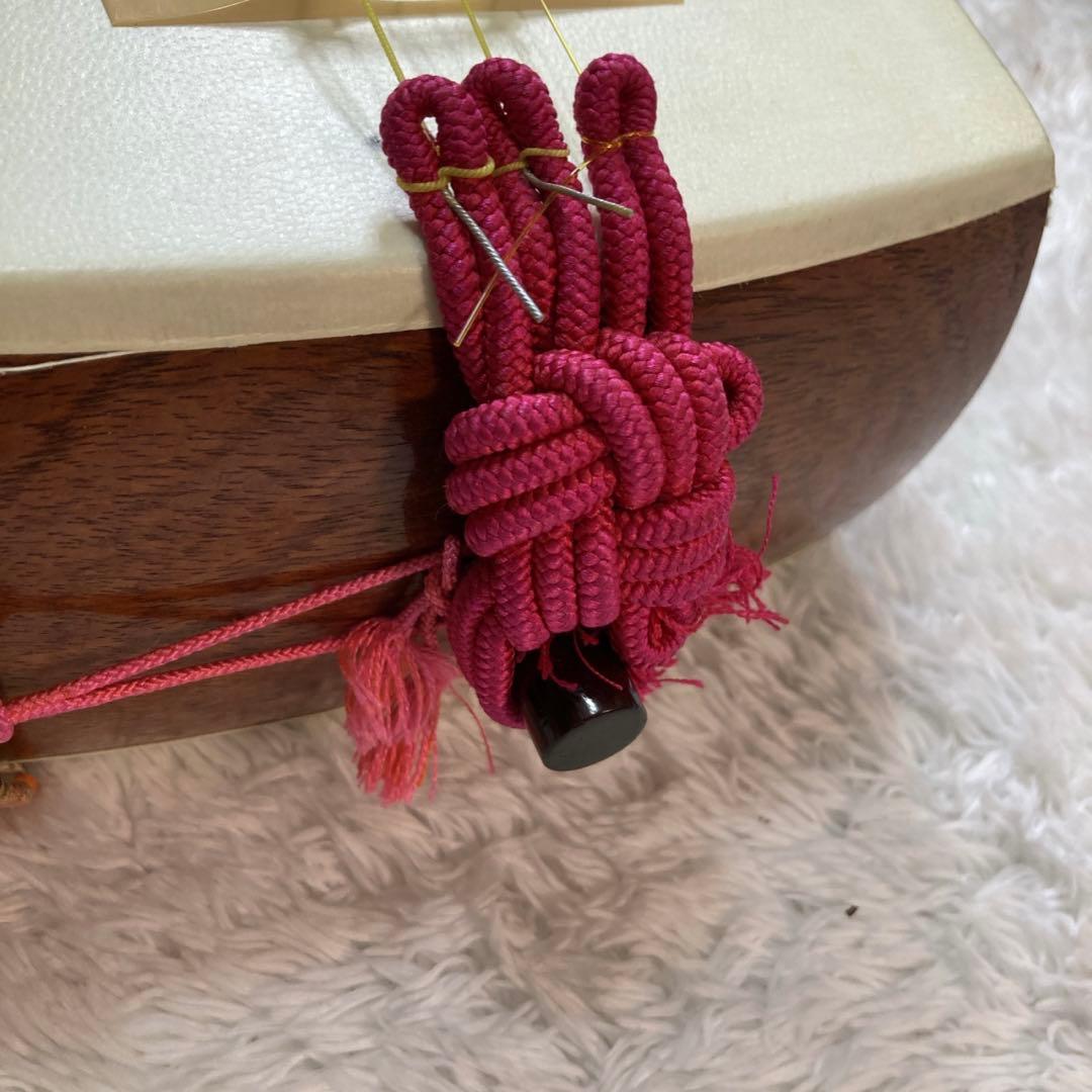 三味線　細棹　短棹　ベッコウ撥　セット　破れなし　べっこう