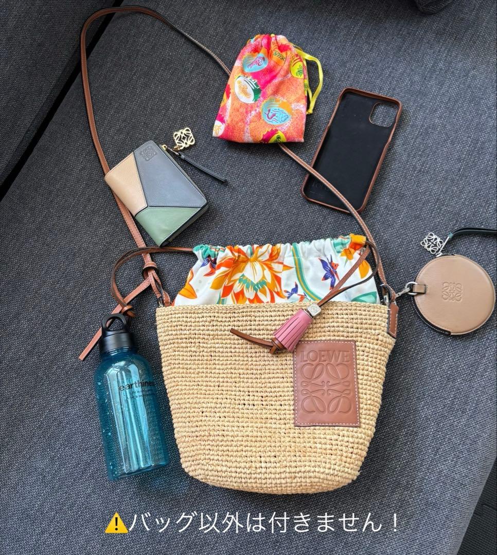 かごバッグ ドローストリングポシェット バスケット ロエベ ショルダーバッグ