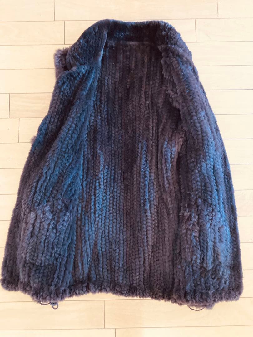 美品 ムーンバット ヌートリア　毛皮 ベスト　ジレ　ダークブラウン