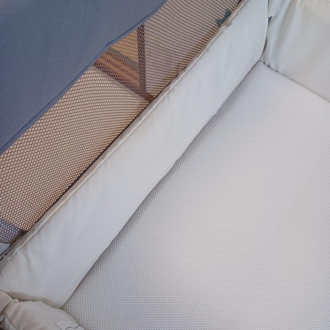 【アップリカ】ベビーベッド ココネルエアー AB (グレーベアー)