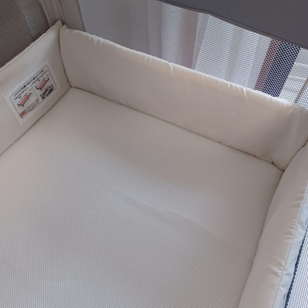 【アップリカ】ベビーベッド ココネルエアー AB (グレーベアー)