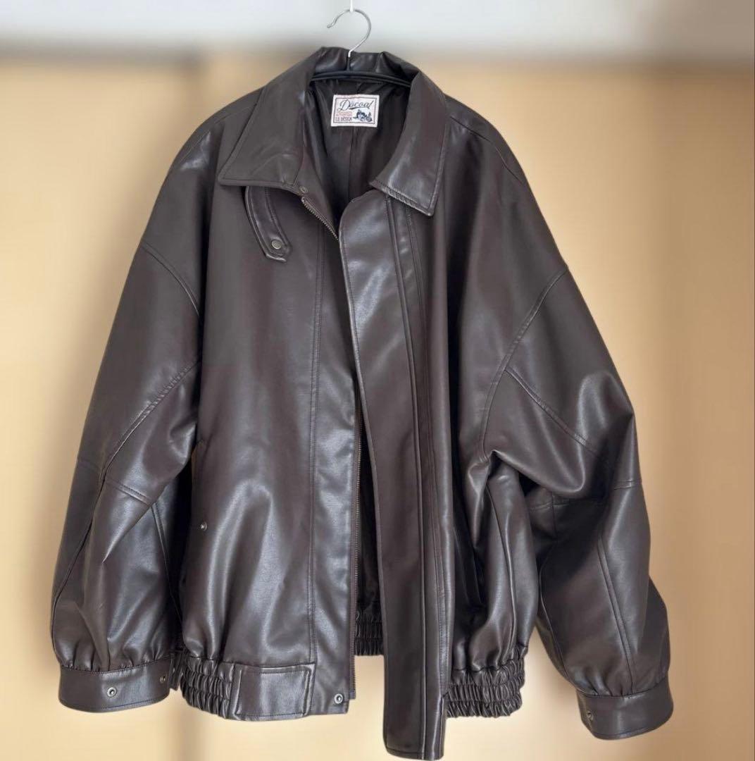 discoat ヴィンテージPUレザージャケット