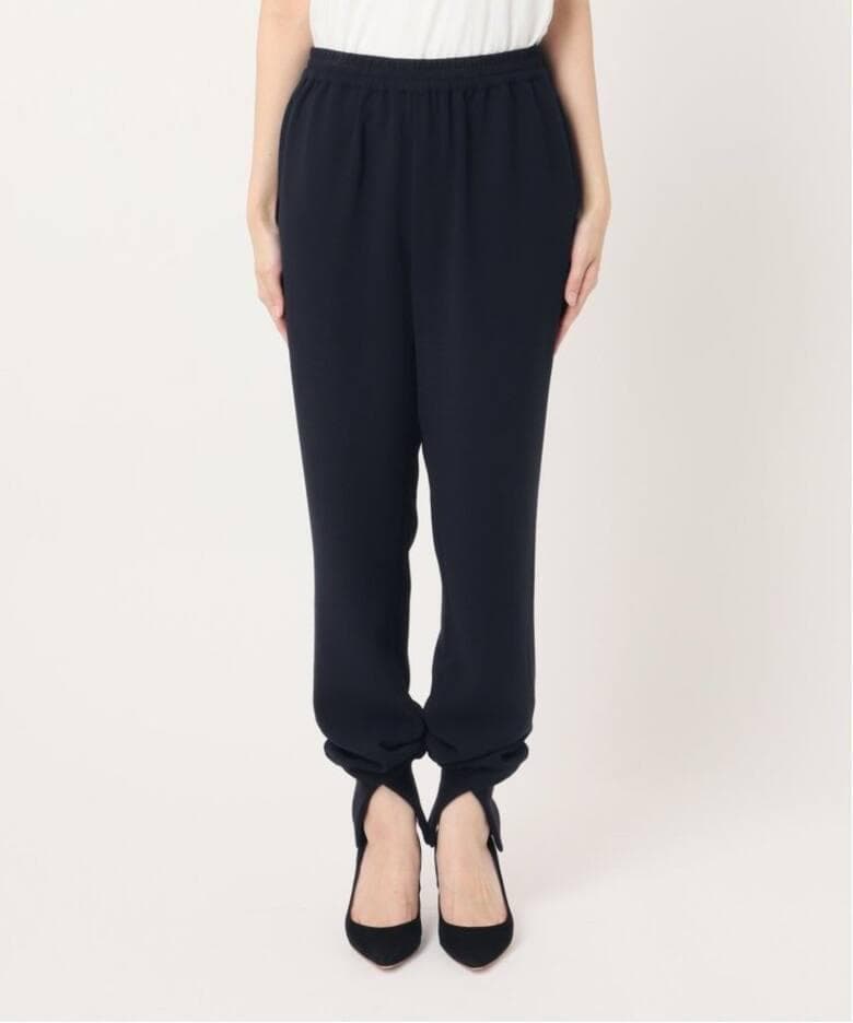 L'Appartement Col Pierrot スソリブパンツ NAVY