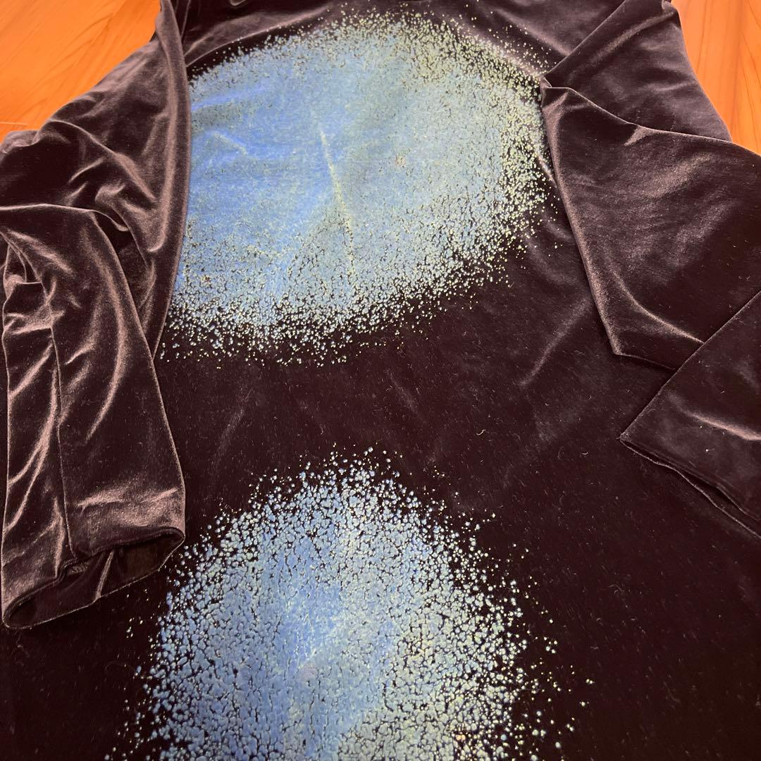 TOKUKO VOL 黒ベルベット風タートルネックチュニック