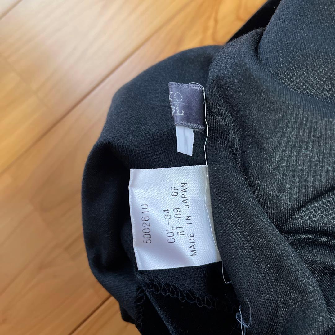 TOKUKO VOL 黒ベルベット風タートルネックチュニック