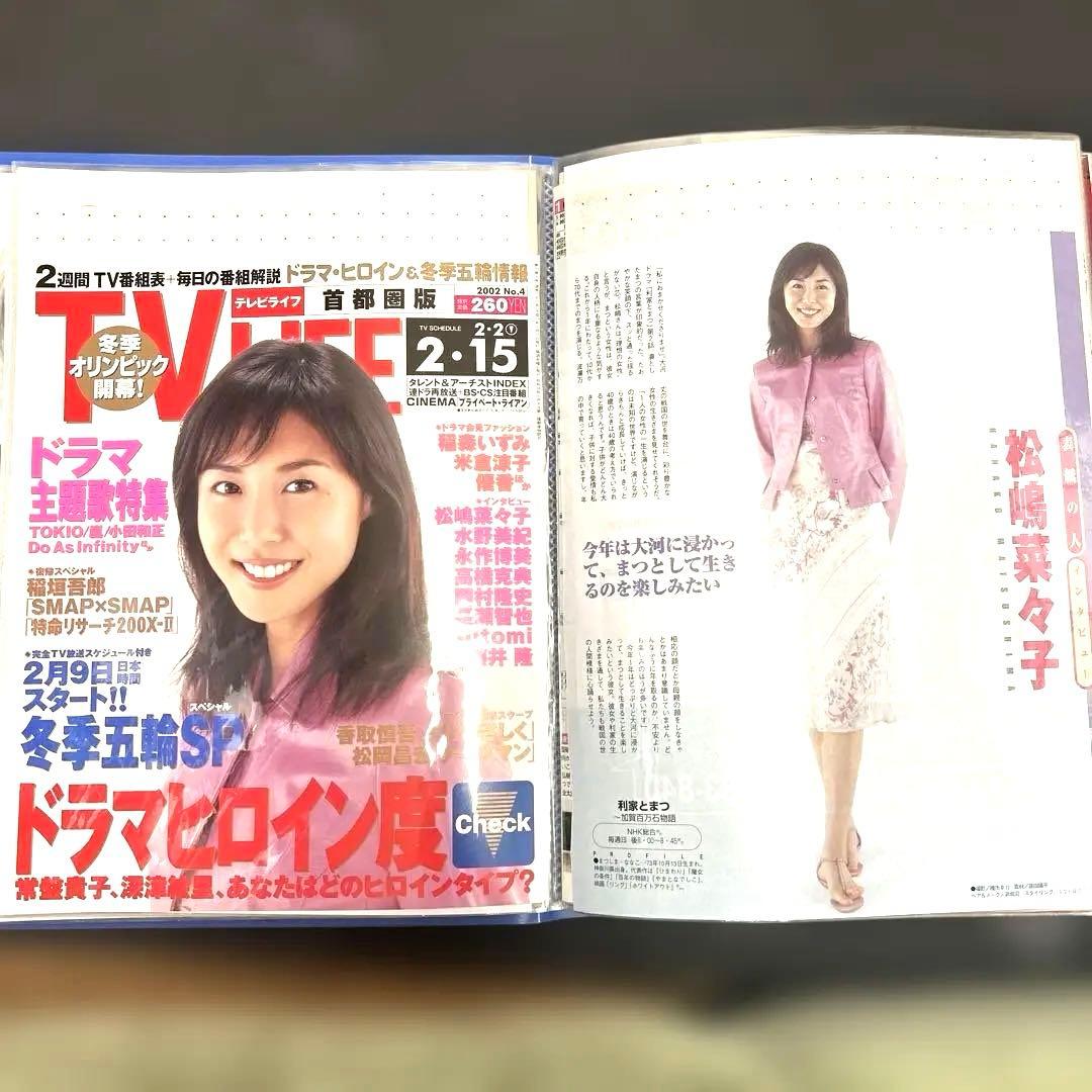 【希少】松嶋菜々子　表紙、切り抜き　184ページ