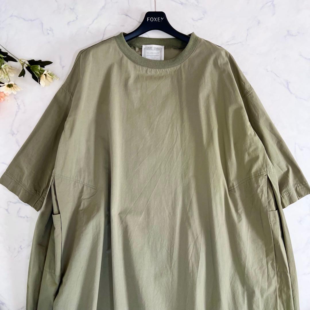 BEARDSLEY ビアズリー サイド ボックス タック ワンピース