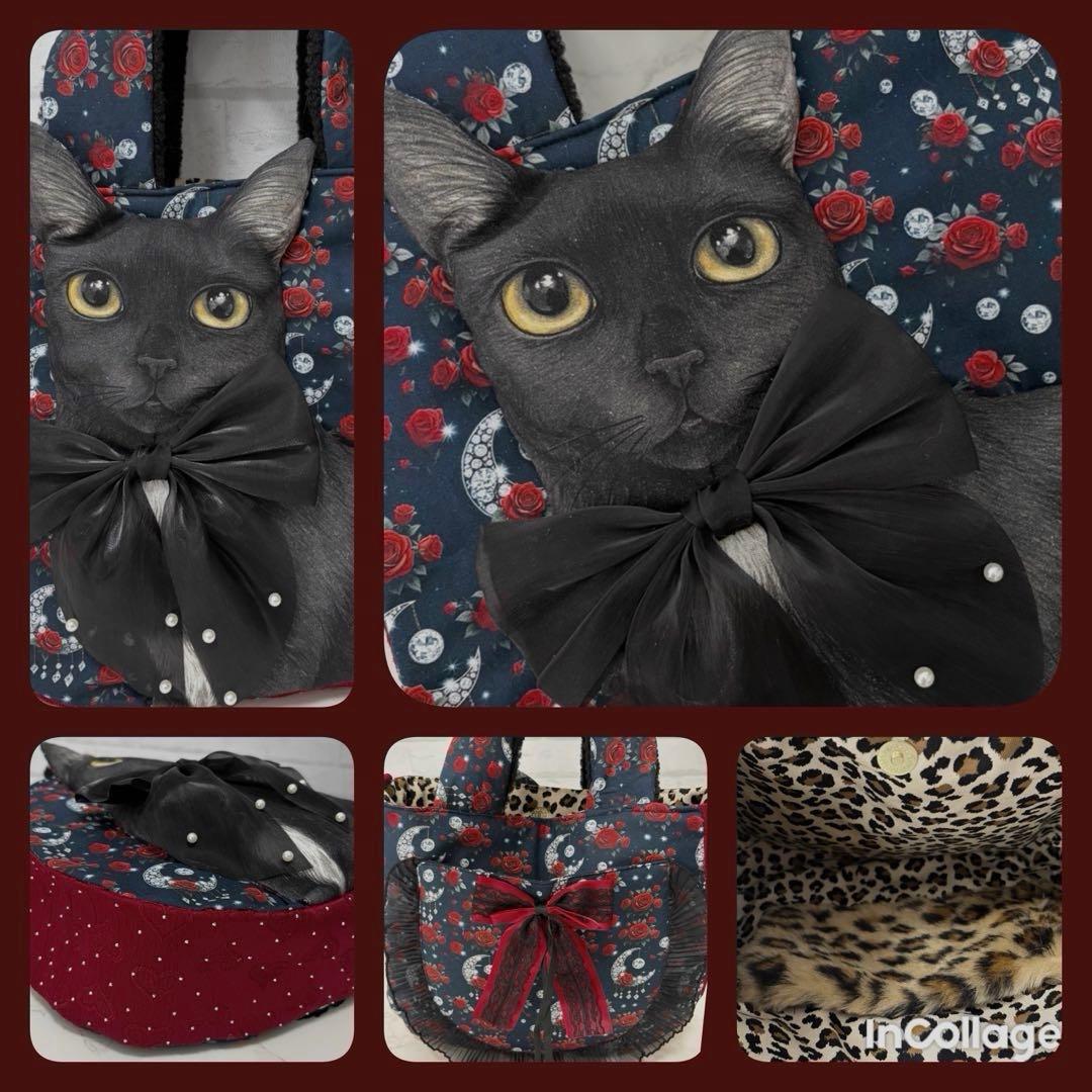 ゆ*ら様 コヤンイサムチョン♡BIG黒猫ちゃん♡BIGラウンドトートバッグ