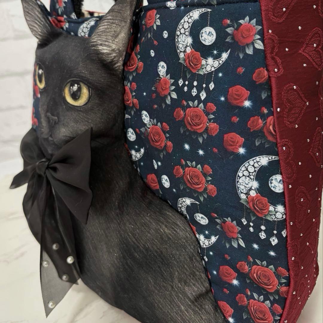 ゆ*ら様 コヤンイサムチョン♡BIG黒猫ちゃん♡BIGラウンドトートバッグ