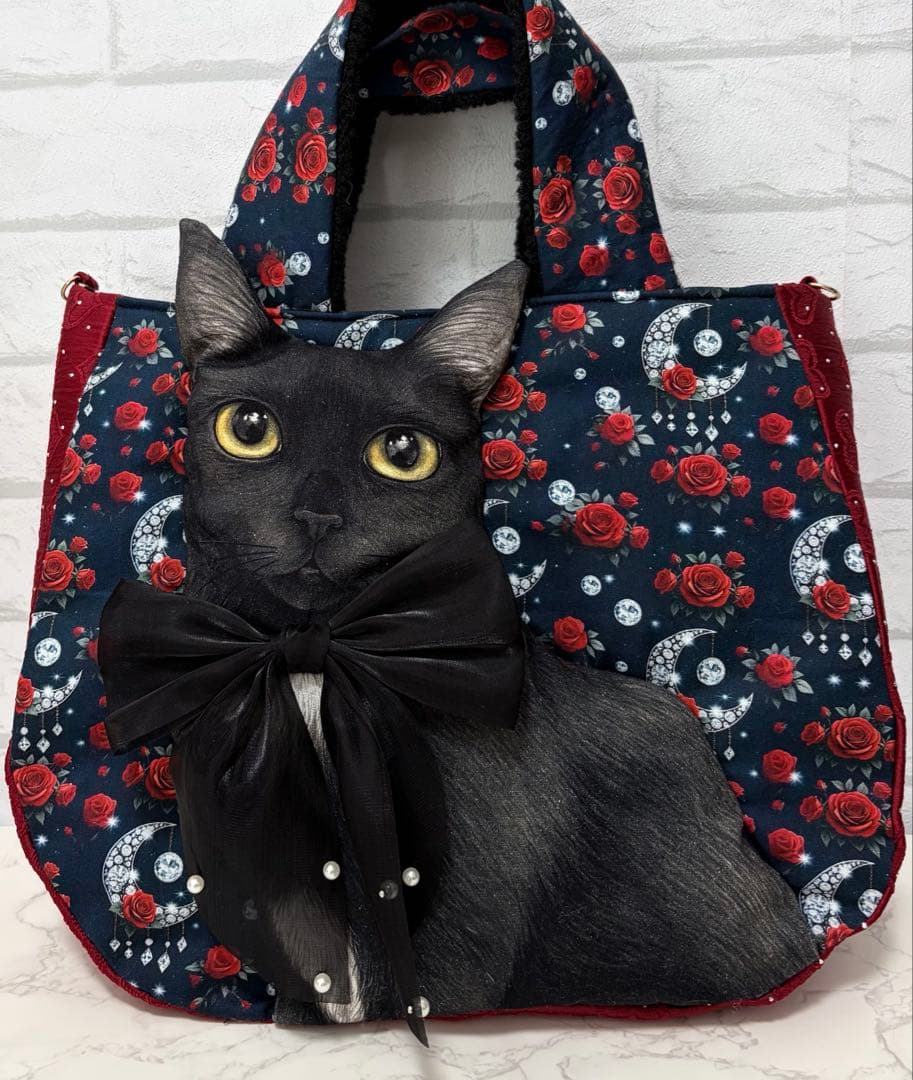 ゆ*ら様 コヤンイサムチョン♡BIG黒猫ちゃん♡BIGラウンドトートバッグ