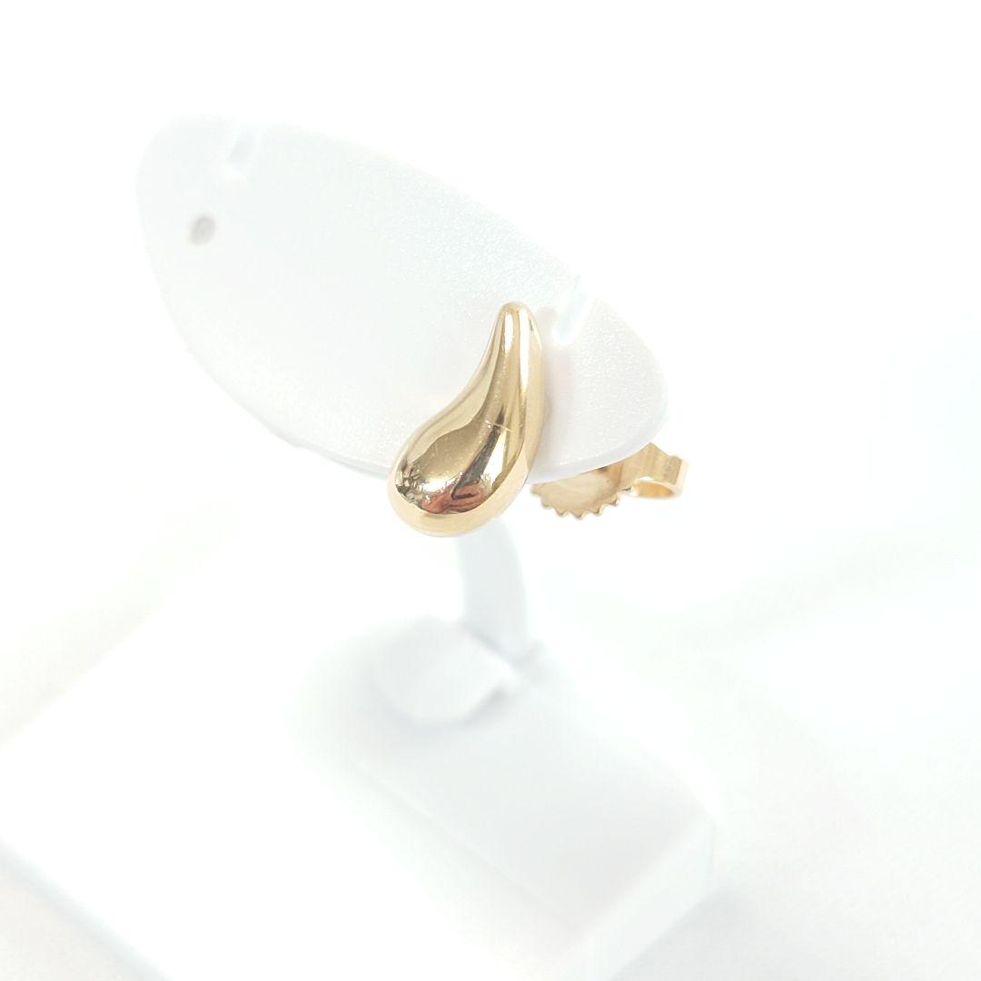 ティファニー K18 ティアドロップ ピアス 片耳用 6582