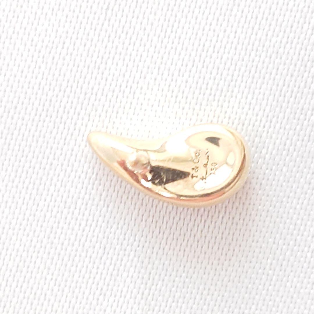 ティファニー K18 ティアドロップ ピアス 片耳用 6582