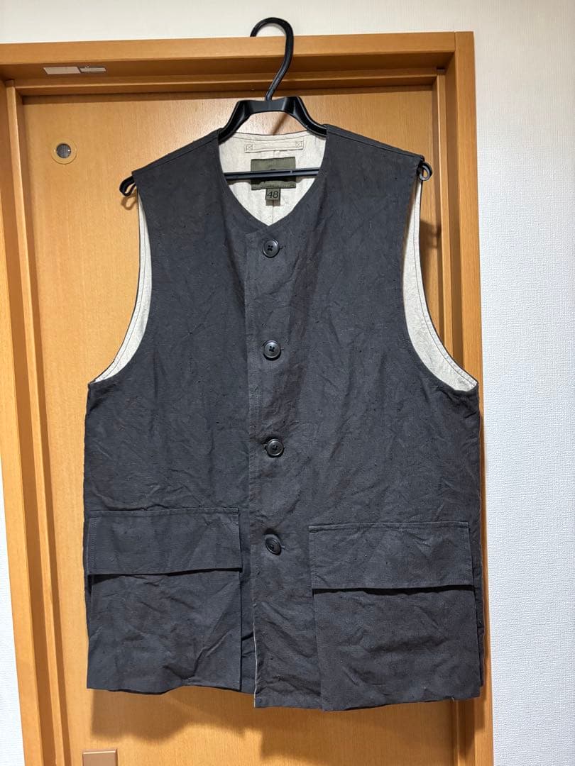 ナイジェル・ケーボン JERKIN VEST HEMP CANVAS