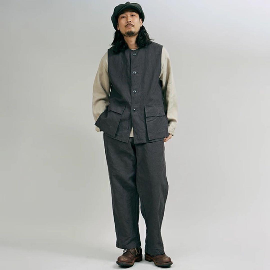 ナイジェル・ケーボン JERKIN VEST HEMP CANVAS