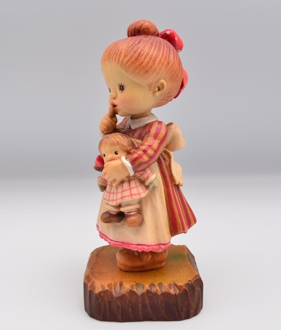 決して言わない　アンリ　ANRI　サラケイ　木彫り人形　イタリア　12.5ｃｍ