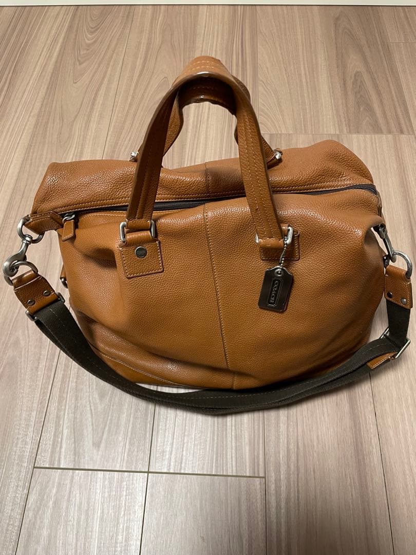 COACH ブラウン ボストンバッグ
