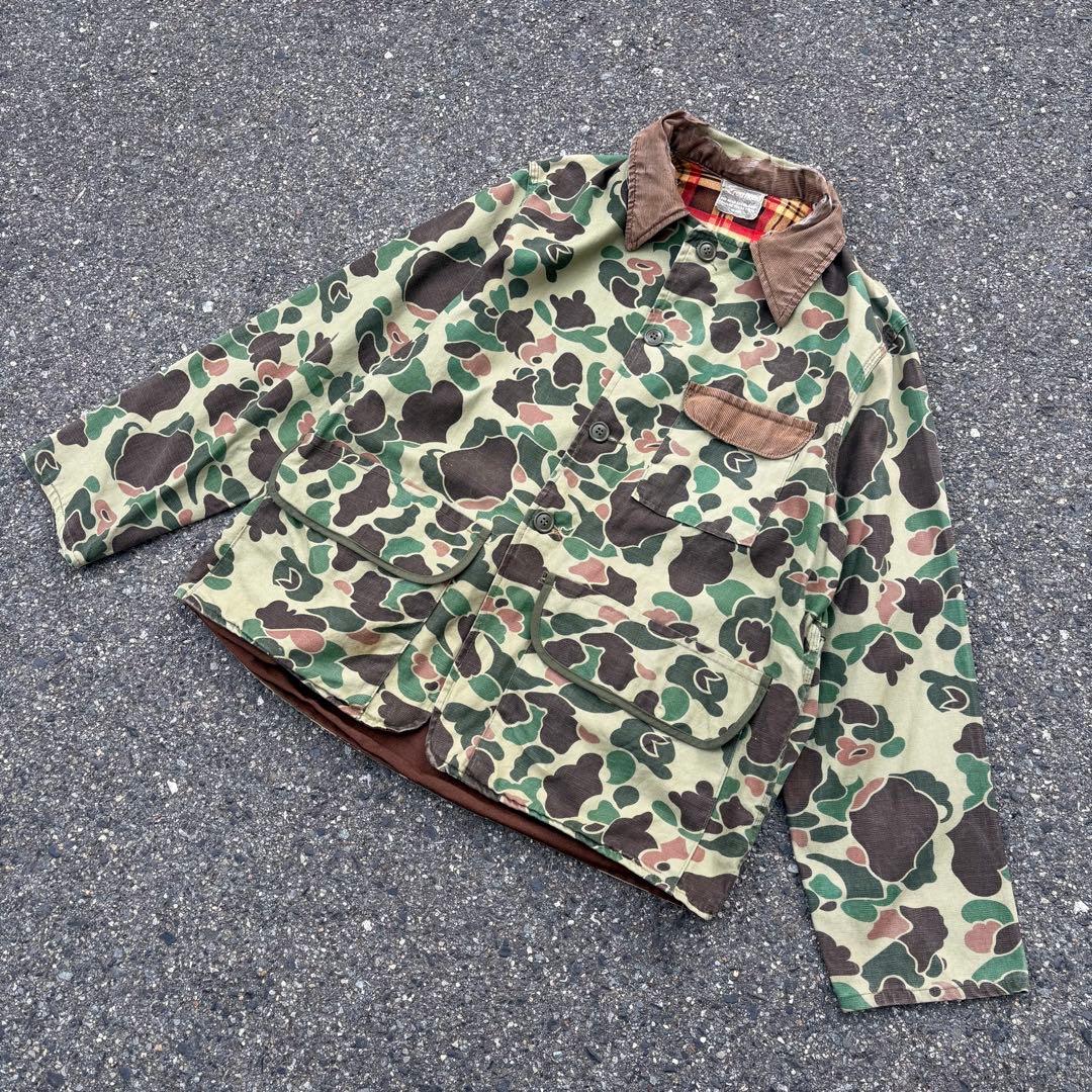 小*す様 70s red head カモフラージュ ハンティングジャケット カバ