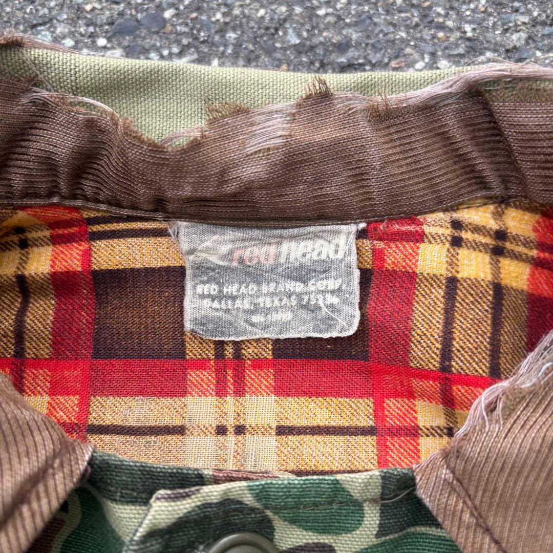 小*す様 70s red head カモフラージュ ハンティングジャケット カバ