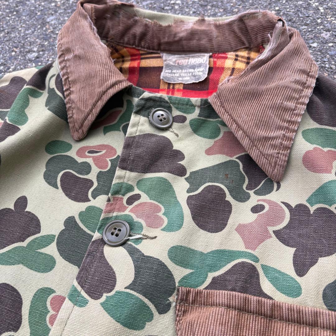 小*す様 70s red head カモフラージュ ハンティングジャケット カバ