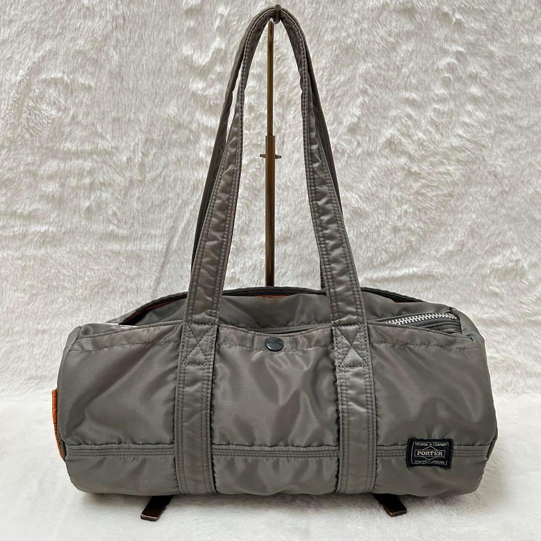 PORTER ポータータンカーダッフルバック ミニボストンS グレー