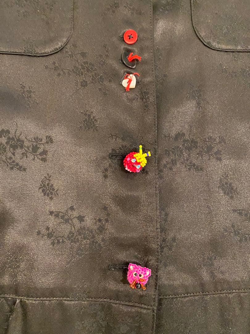 アルベロベロ　チュニック　ビーズ装飾ボタン