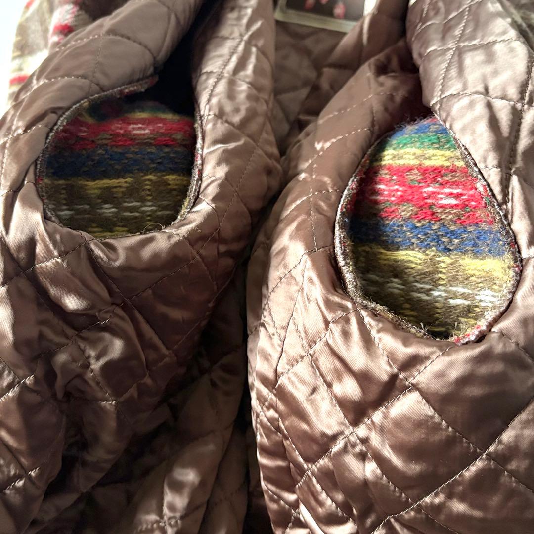 希少　ピンクハウス　ウール　ワッペン　フェアアイル柄　チェック柄　ジャケット