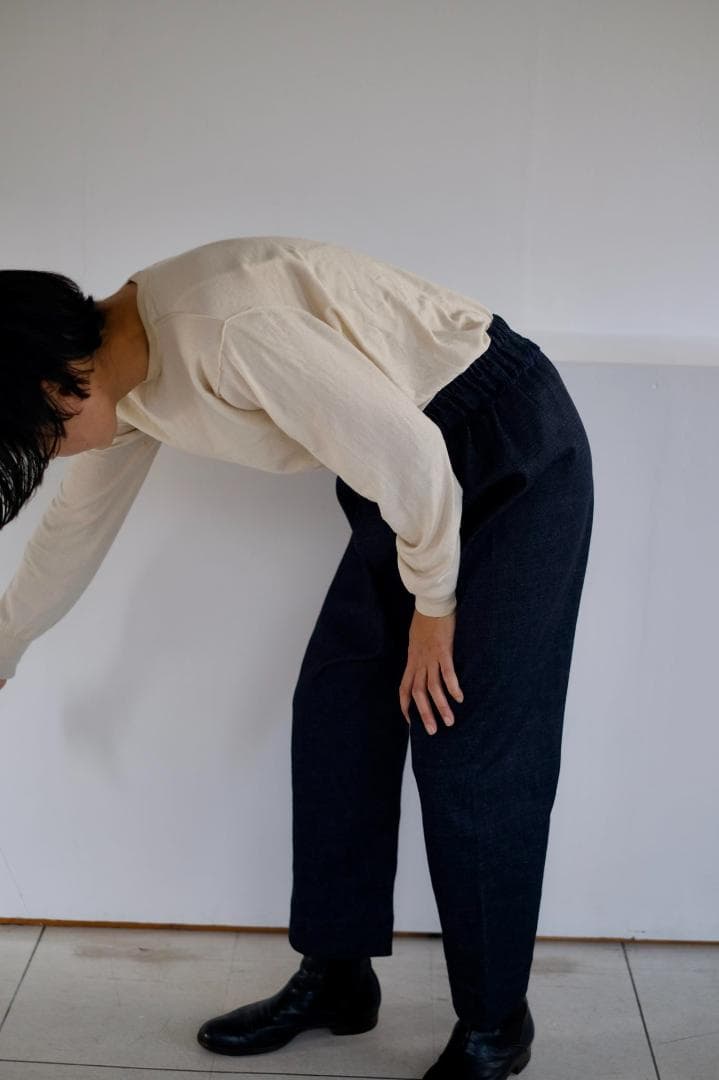 yaa!! パンツ　テルセイロ　terceiro　石田ゆり子　テーパード黒ウール