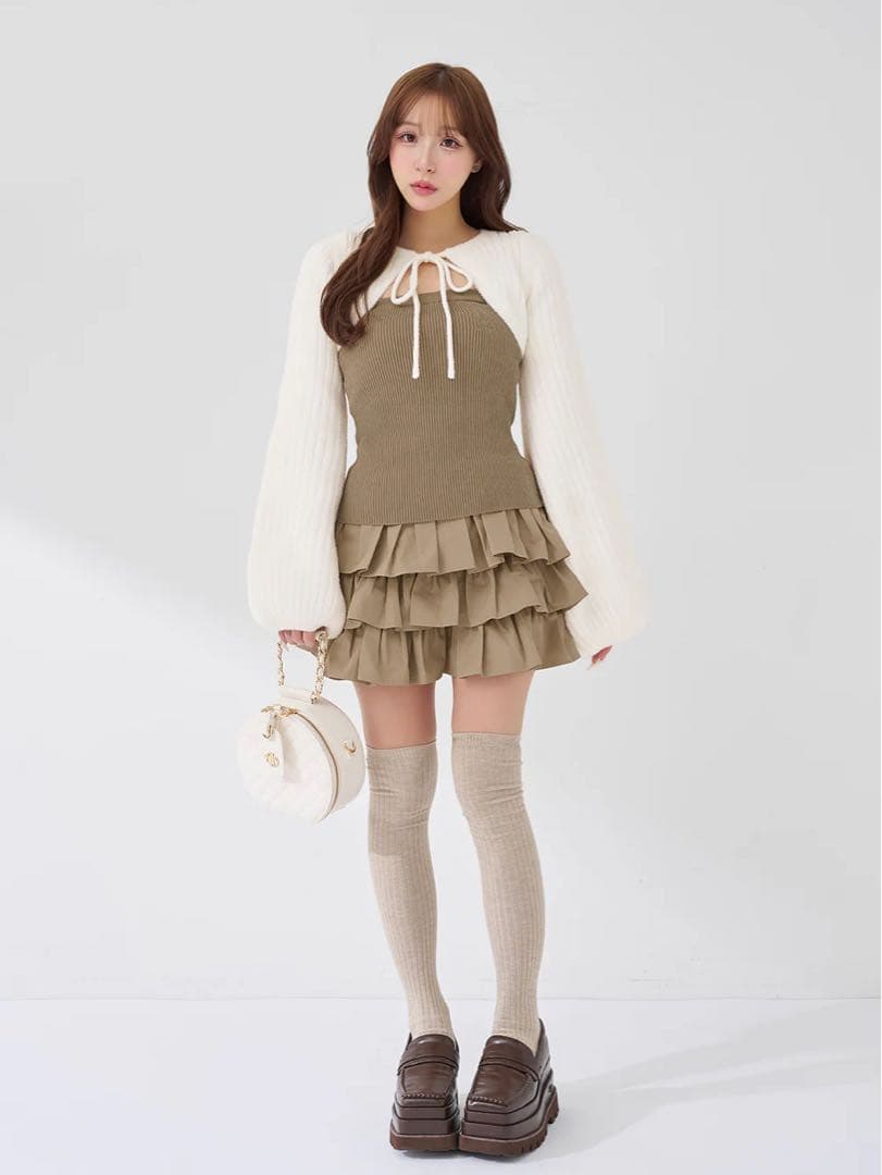 ティアードフリルミニワンピース　darich