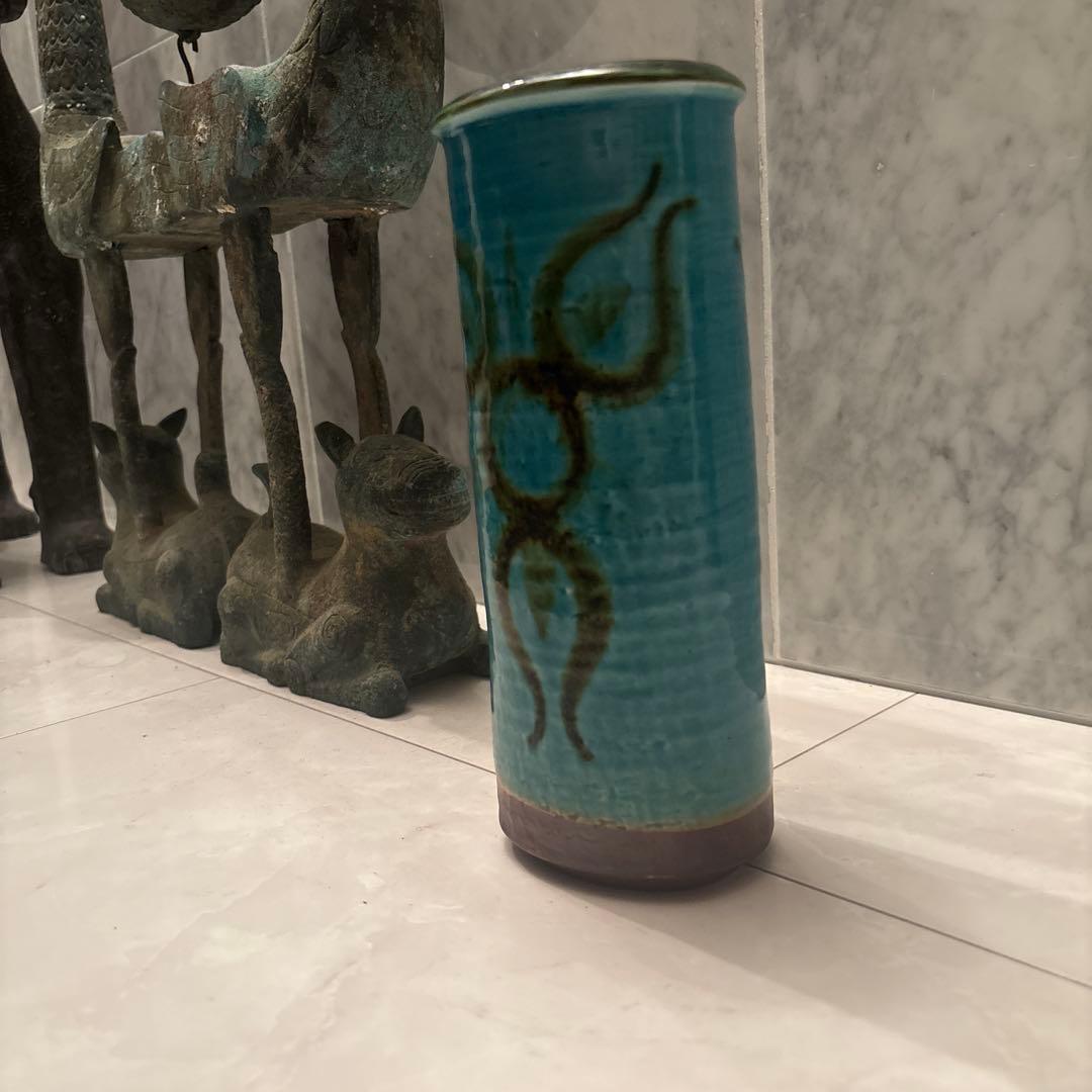 デンマークヴィンテージ　アイナーヨハンセン氏デザインのスーホルム社陶器花瓶