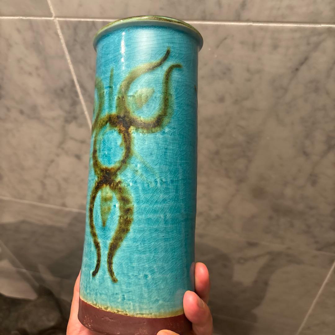 デンマークヴィンテージ　アイナーヨハンセン氏デザインのスーホルム社陶器花瓶