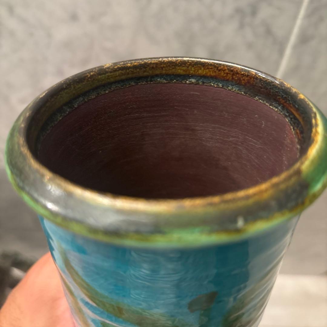 デンマークヴィンテージ　アイナーヨハンセン氏デザインのスーホルム社陶器花瓶