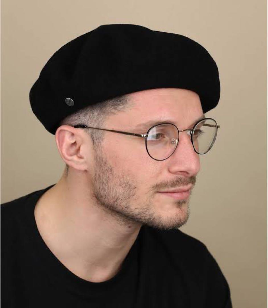 【試着のみ】高級 フランス製 LAULHERE ローレル ベレー帽バスク帽 帽子