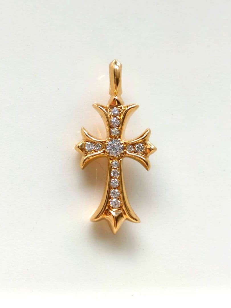 クロムハーツ22Kタイニーファットクロスパヴェダイヤ