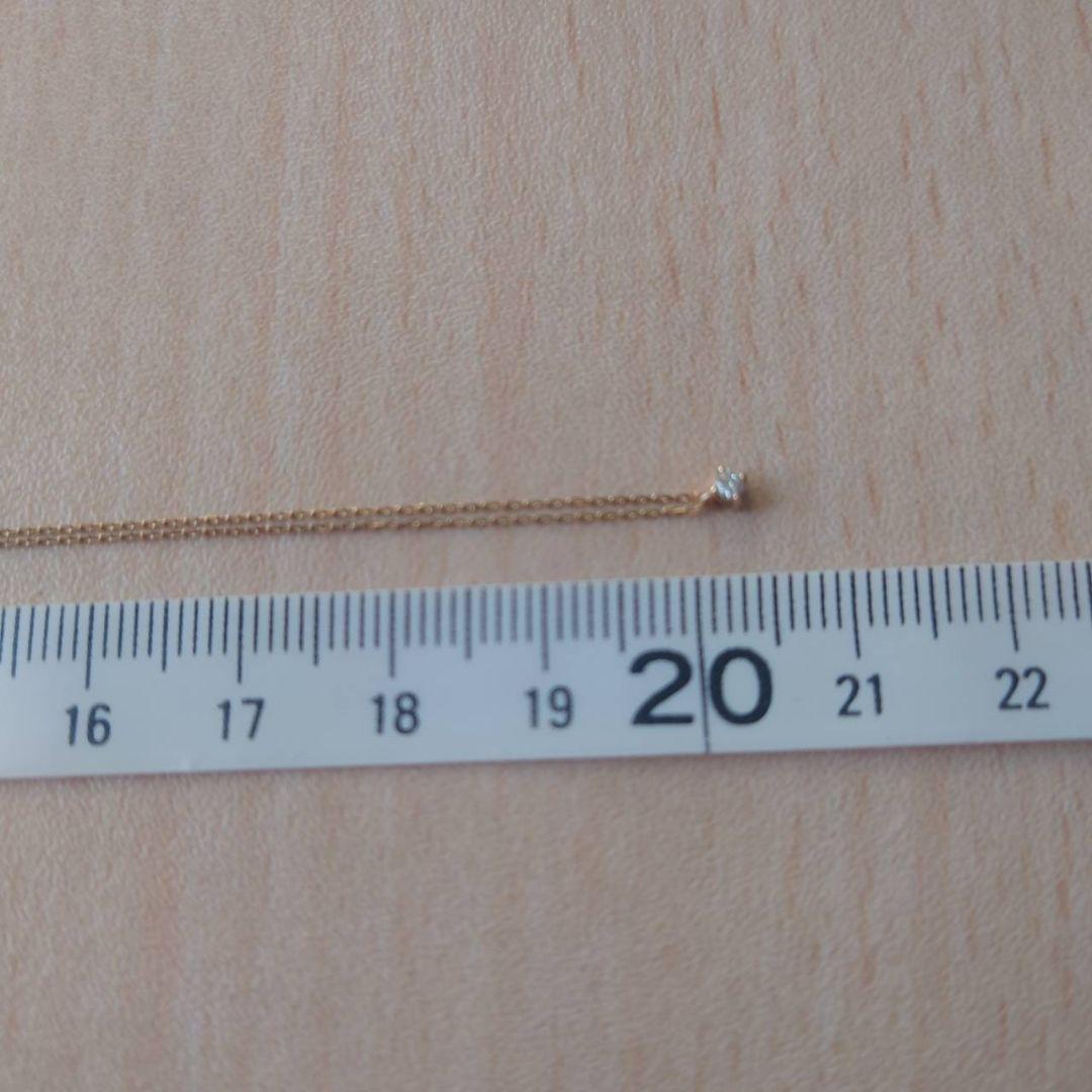ete　ダイヤモンド　一粒　ネックレス　K10　イエローゴールド
