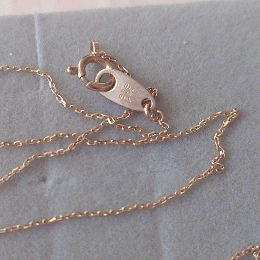 ete　ダイヤモンド　一粒　ネックレス　K10　イエローゴールド